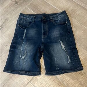 Men's Blue Jean Shorts